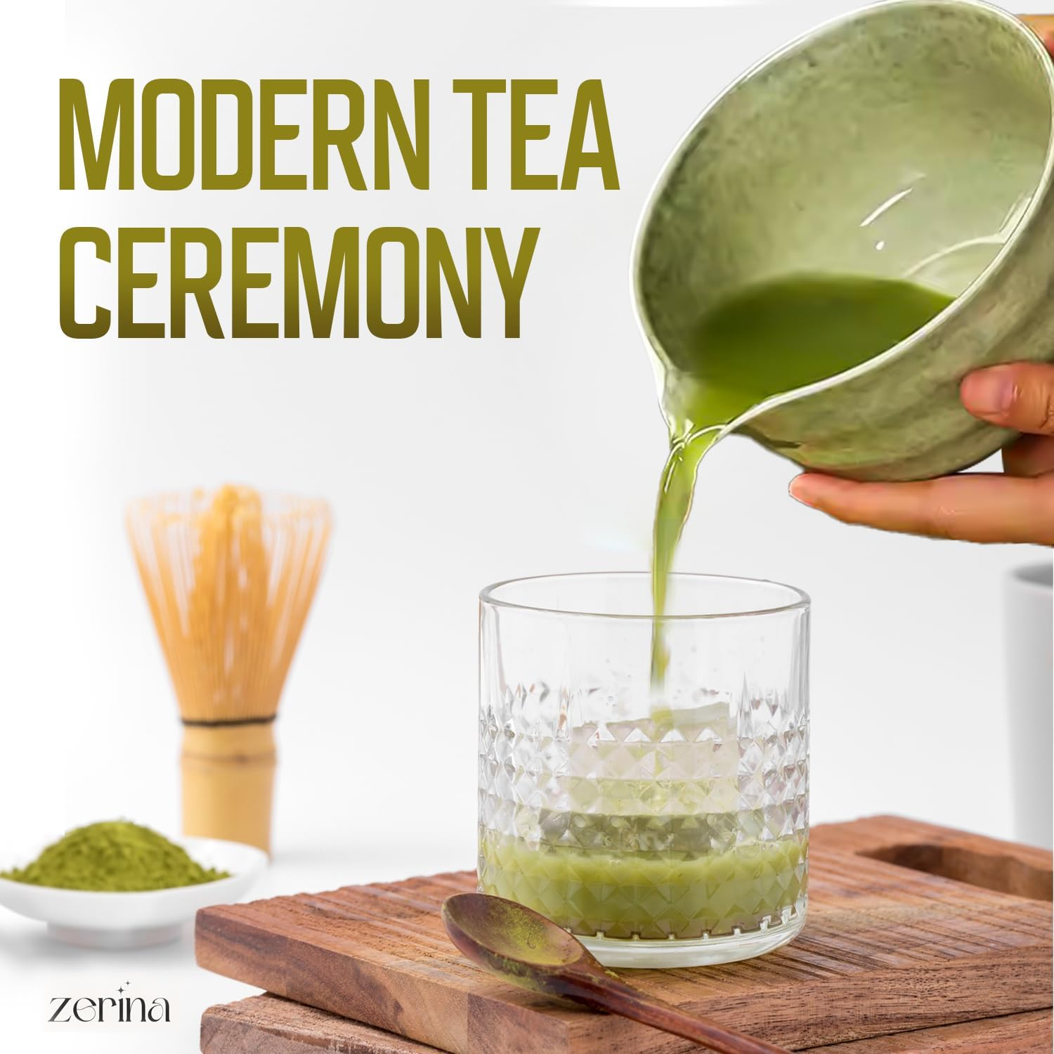 Matcha Whisk Set - 4 Pcs Matcha Tea Set Ideal for Matcha Tea Preparation - Provide an Authentic and Traditional Tea Ceremony Journey with Our Matcha Set - Matcha Kit for Flavor and Smooth Whisking image number 3