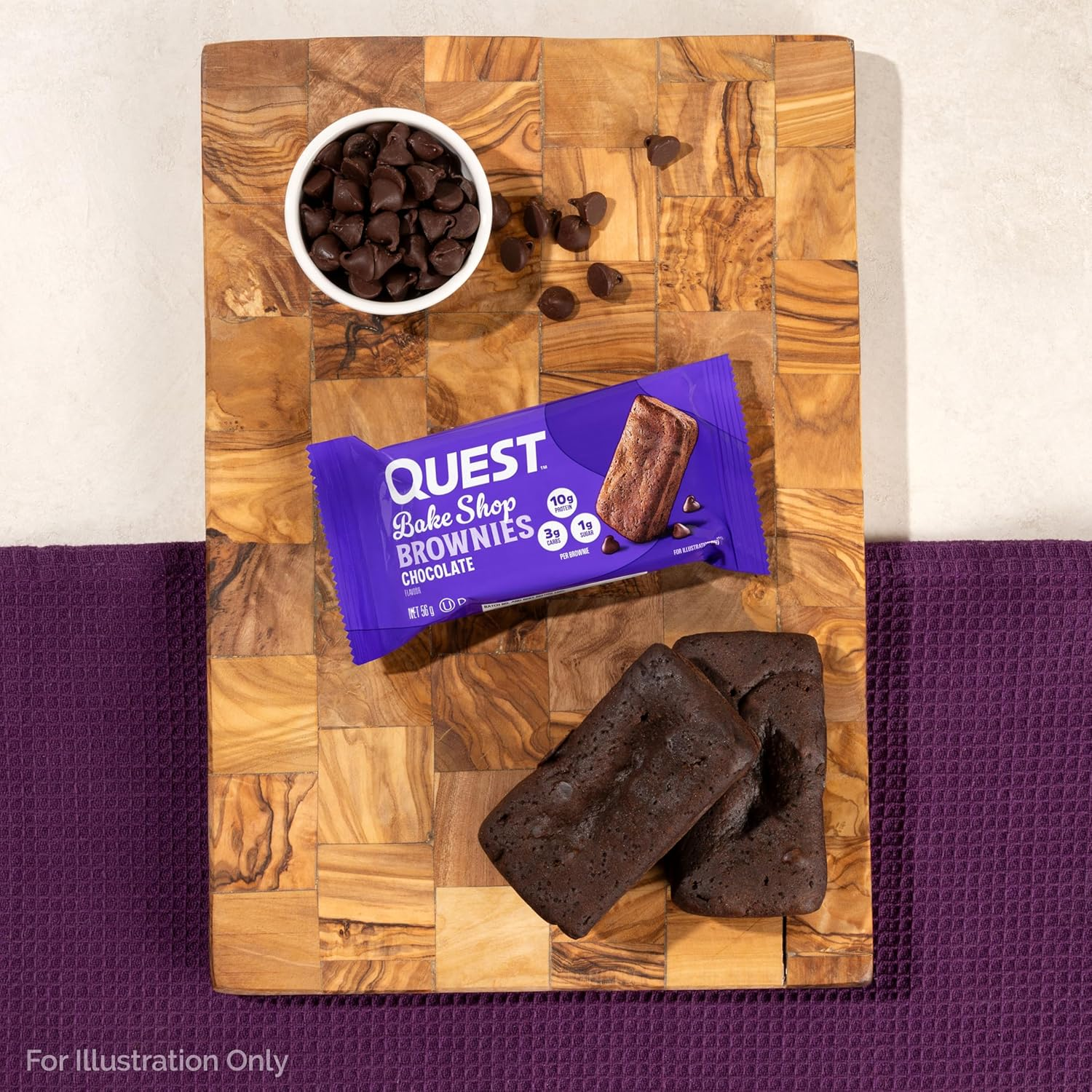 Quest Nutrition Bake Shop, Chocolate Brownies, 10G Protein, 3G Carbs, 1G Sugar, 10 Count image number 6