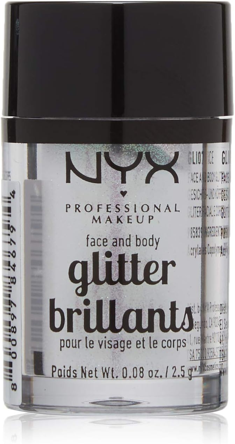 NYX PROFESSIONAL MAKEUP Face & Body Glitter, Crystal image number 1