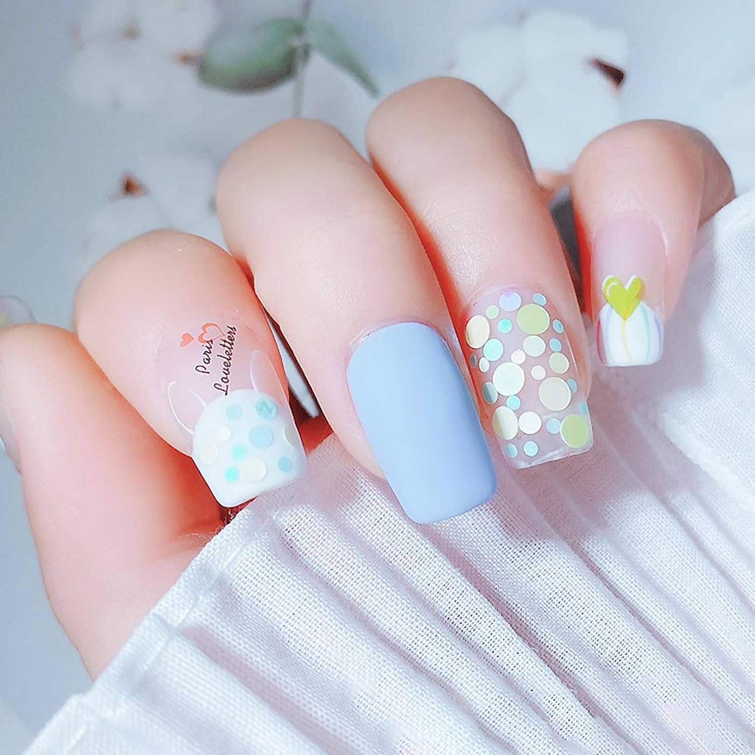 3 Boxes Japanese Style Summer Style Color Nail Art Candy-Colored round Nail Sequins image number 5