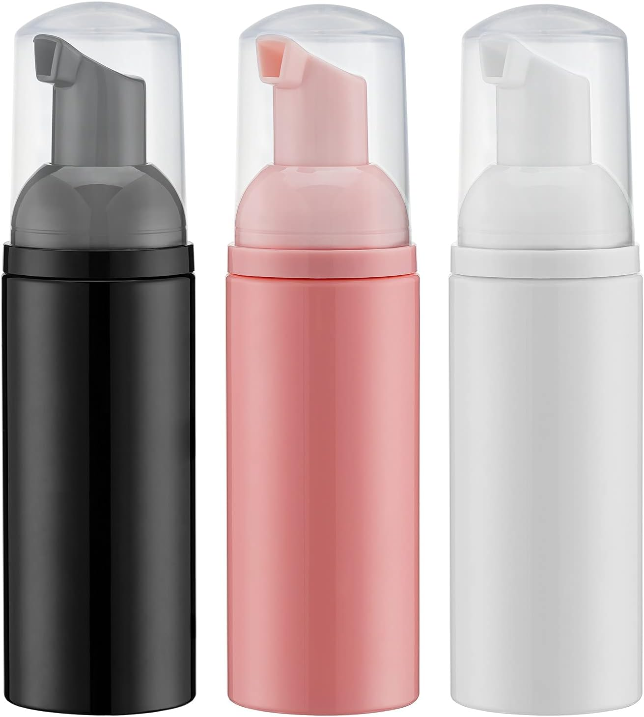 Tekson 10PCS Soap Foam Bottle (2 Oz), Empty Travel Foaming Lash Shampoo for Cleanser, Dispenser (Yellow Pump)