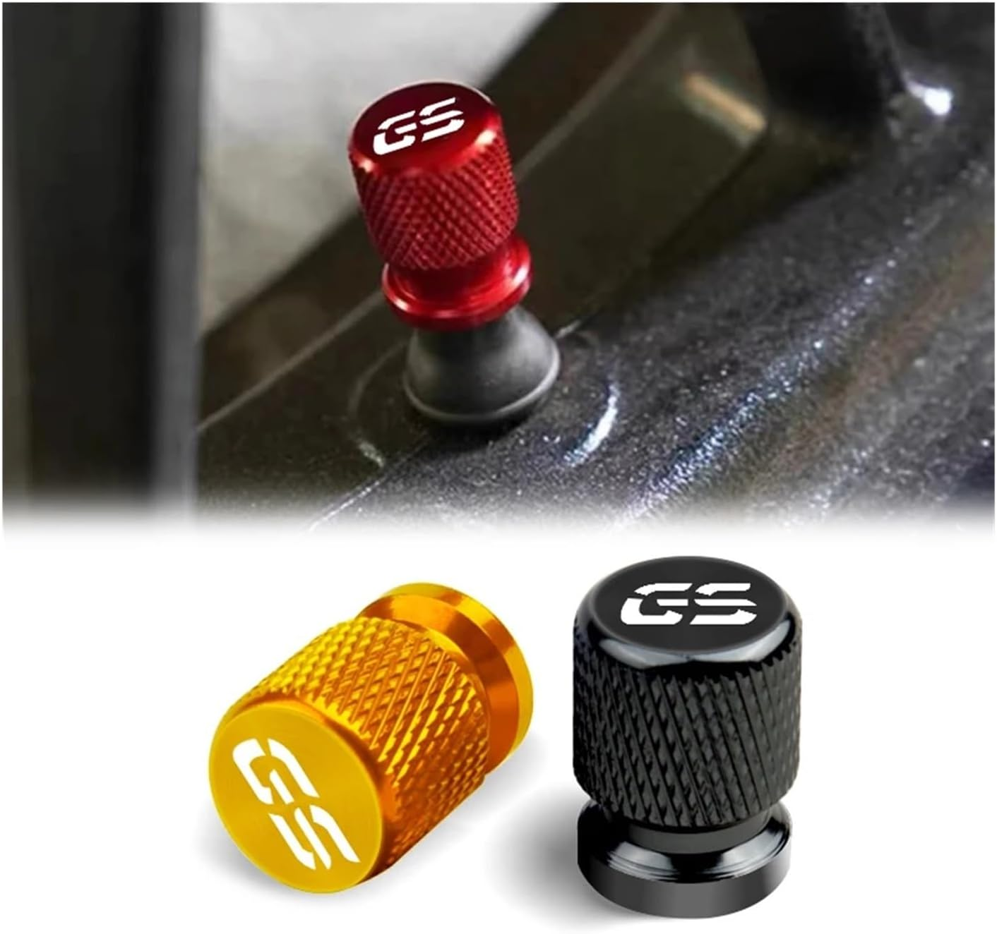 Motorcycle Accessories for R1200GS R1250GS R 1200GS R1250 GS 1250 LC ADV Tire Valve Air Port Stem Cover Caps(Blue) - Blue image number 2