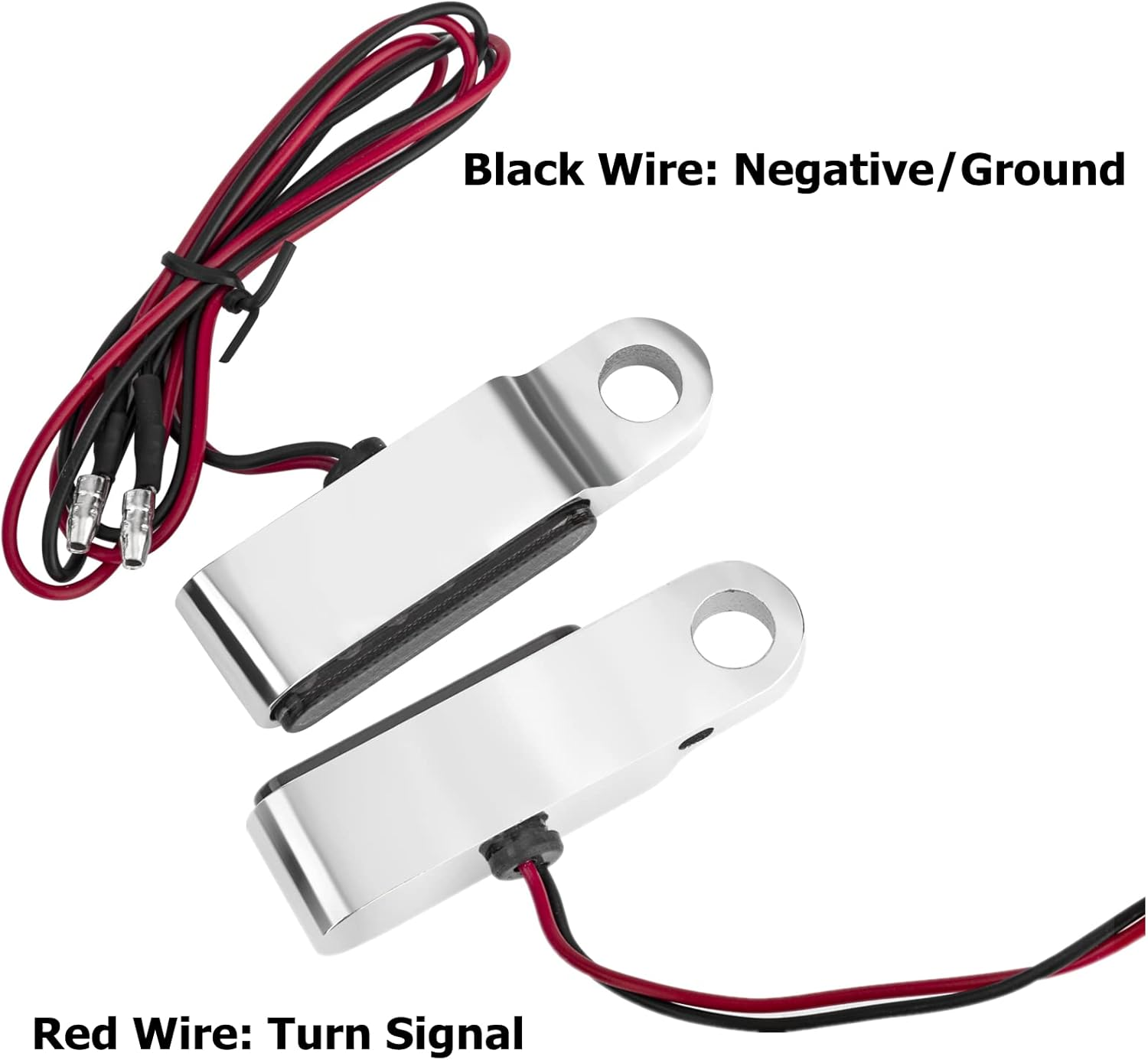 CICMOD Motorcycle LED Turn Signals 2PCS Mini Handlebar Brake Clutch Marker Lights Chrome for Harley image number 1