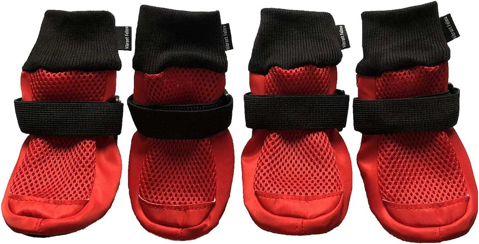 Vibrant Fellow Dog Boots Breathable Protective Set of 4 (X-Large, Blue)