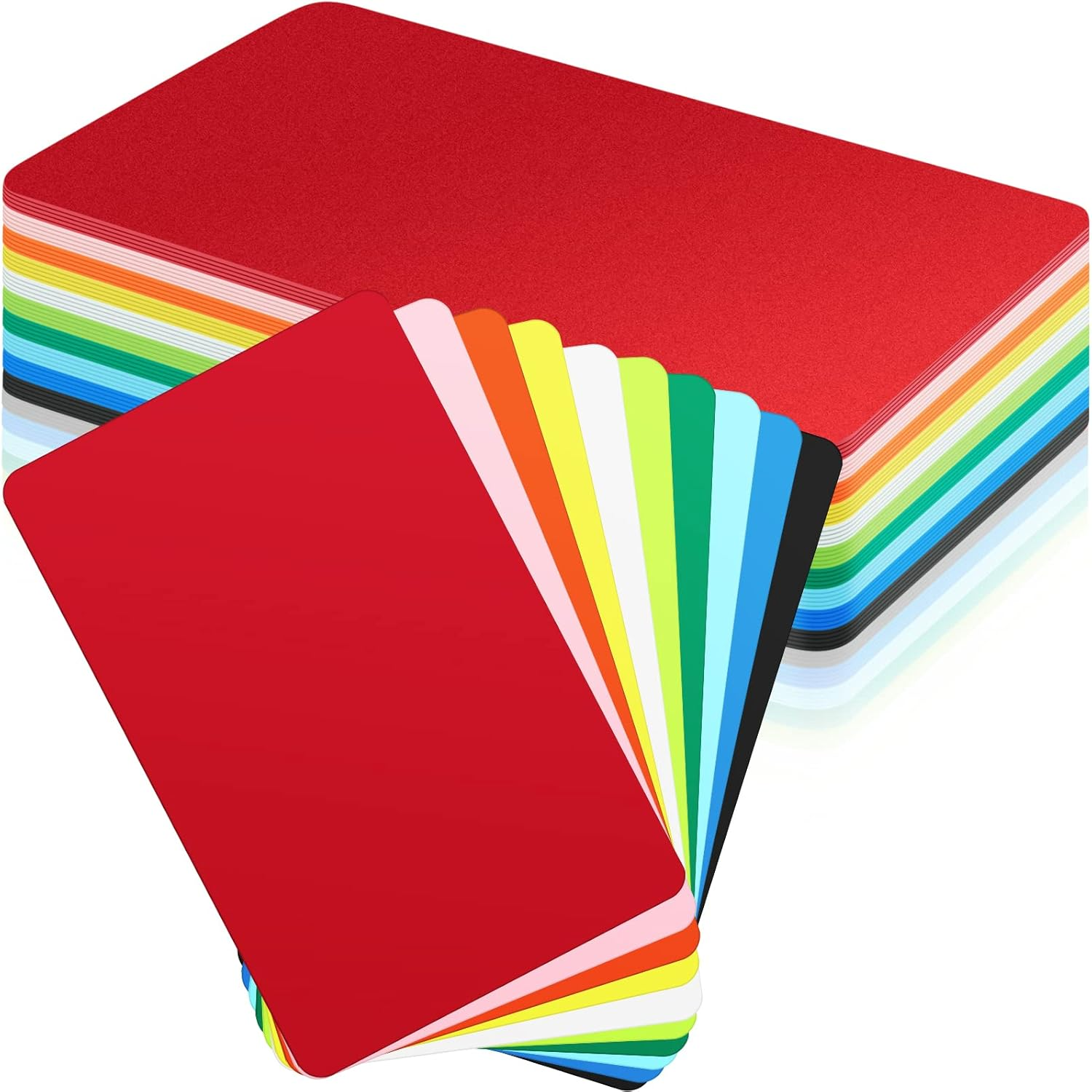 Tall Trading Card Dividers for Games Sports Baseball, 10 Colors Plastic Card Pages, 2.7 X 4.2 Inch (50 Pack) image number 6