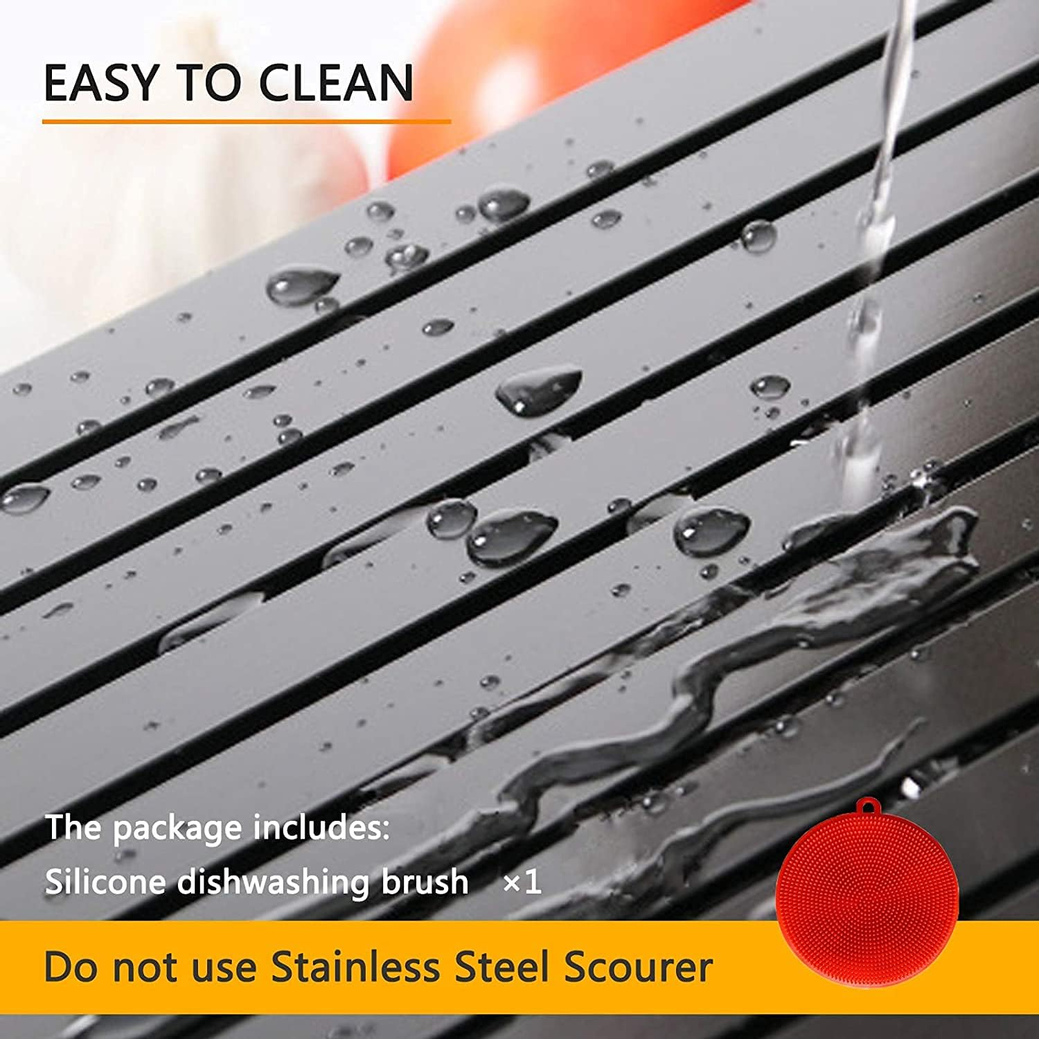 Defrosting Tray for Frozen Meat Rapid and Safer - Thawing Tray for Frozen Meat with Drip Tray - Natural Heating Defroster Tray Miracle Thaw Large Size Upgrades 6Mm