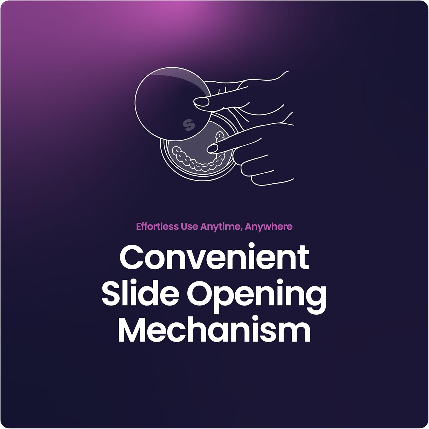 Sonic Go Aligner & Retainer Cleaner Case &ndash; Portable Dental Appliance Cleaner for Aligners, Guards & Toothbrush Heads &ndash; Metal, USB-C, Long Battery Life image number 3