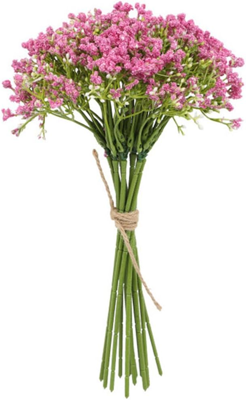 AIMALL 16 Pcs Artificial Gypsophila Bouquets, Silk Baby'S Breath Flowers for Wedding Decor in (12.6 Inches)