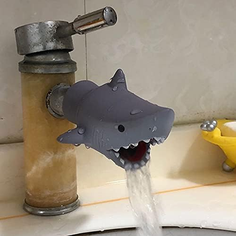 Faucet Extender Bath Spout Cover, Bathroom Bathtub Fun & Safety (Shark) image number 2