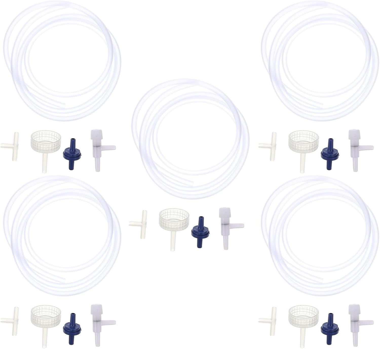 SEWACC 25Pcs Brine Shrimp Hatchery Kit 5-Set Artemia Eggs Incubator Aquarium Live Food Hatchery Fish Tank Egg Incubation Breeding Tool for Aquatic Pets image number 6