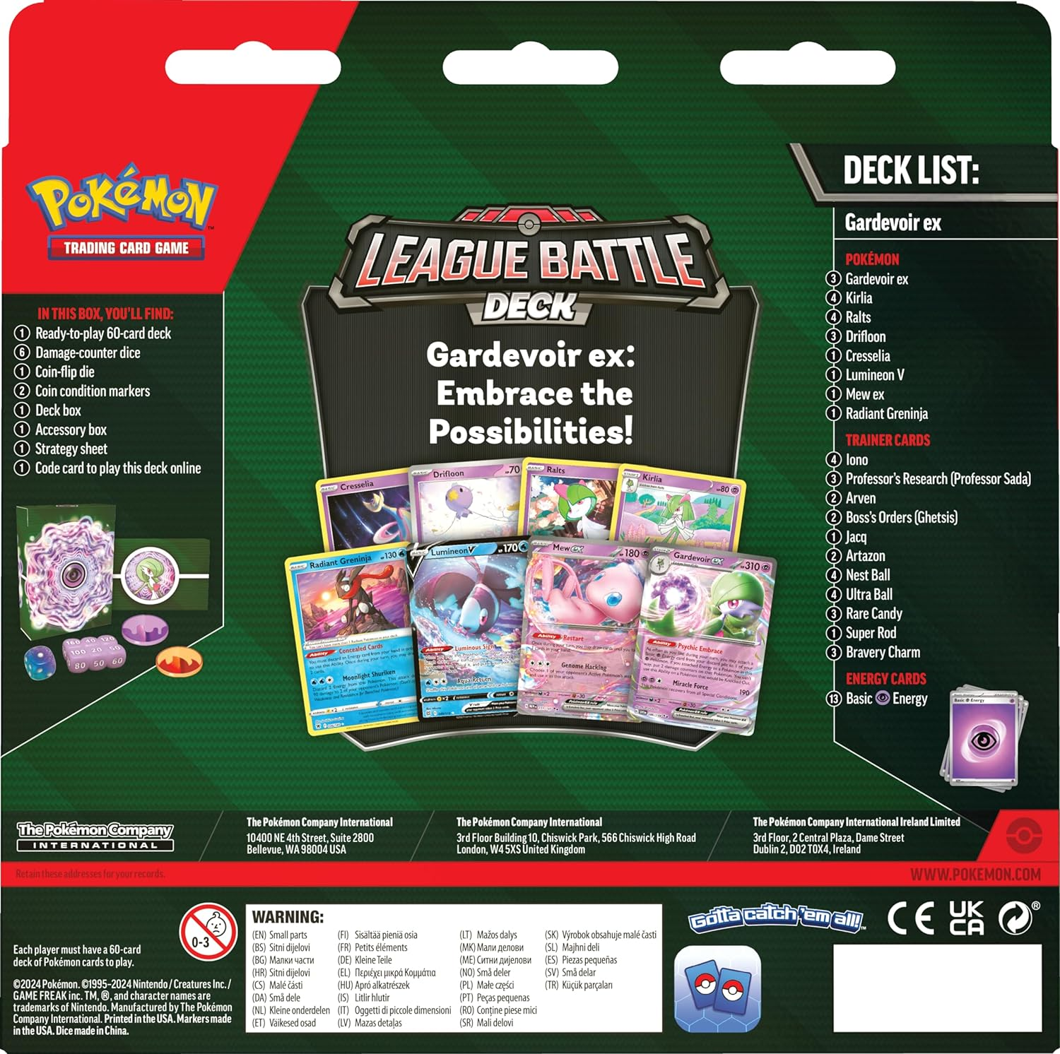Pok&eacute;mon TCG: Gardevoir Ex League Battle Deck image number 3