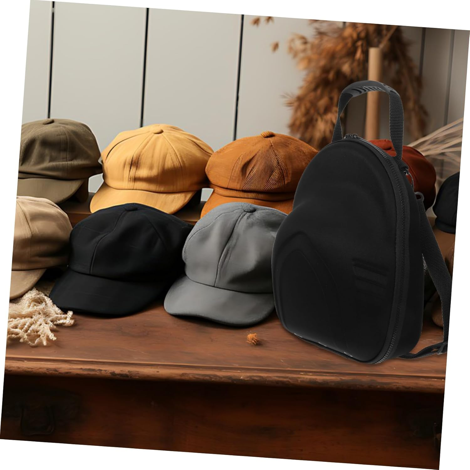 Cap Storage Bag Baseball Hat Travel Case Hard Shell Protective Box for Men Travel Bags