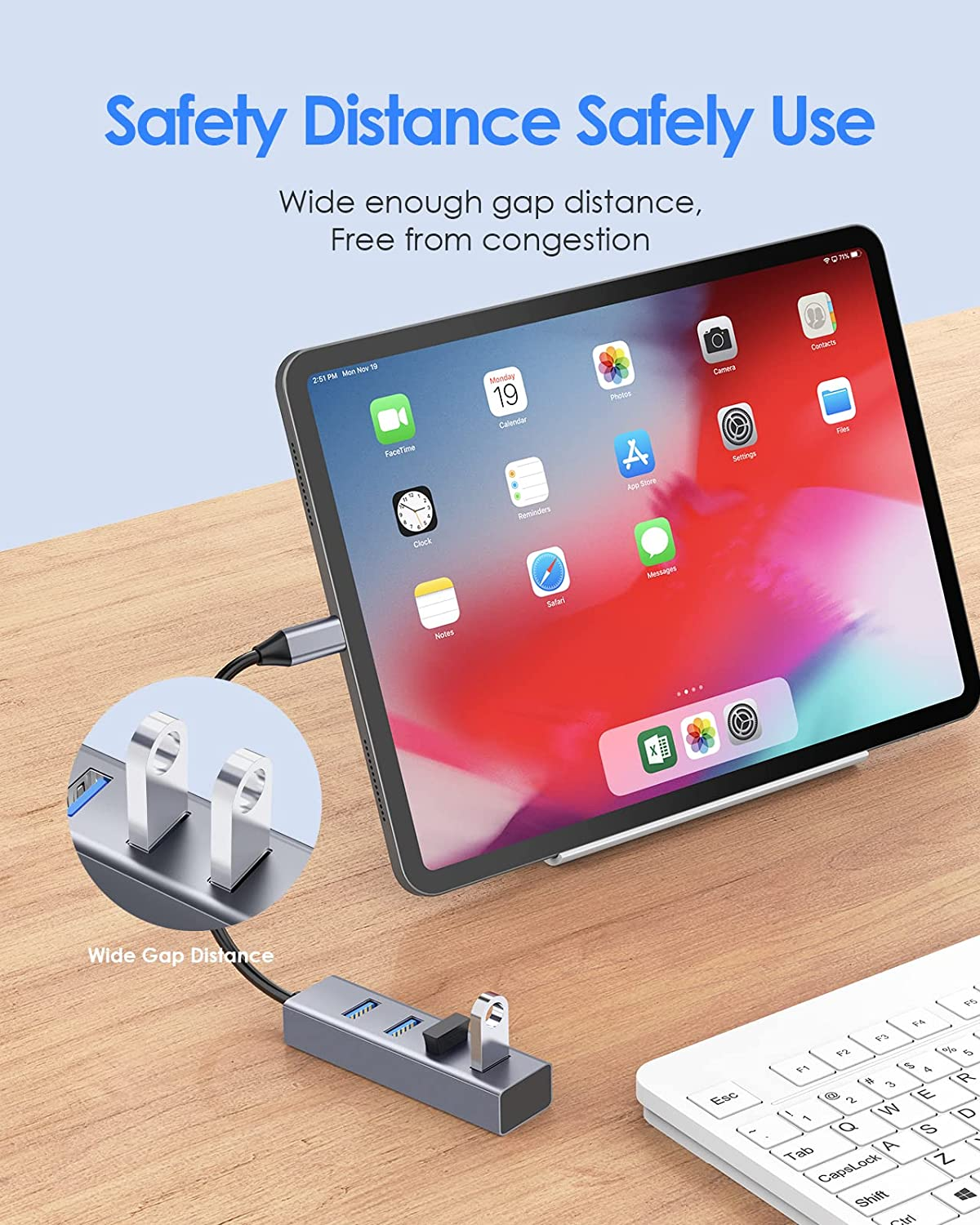 LENTION 4-In-1 USB C Hub, 4 USB 3.0 Ports, USB C to USB a Multiport Adapter for Iphone 15 Series, 2023-2016 Macbook Pro, Mac Air & Surface, Ipad Pro, Chromebook, More (Cb-C22S, Space Gray) image number 1