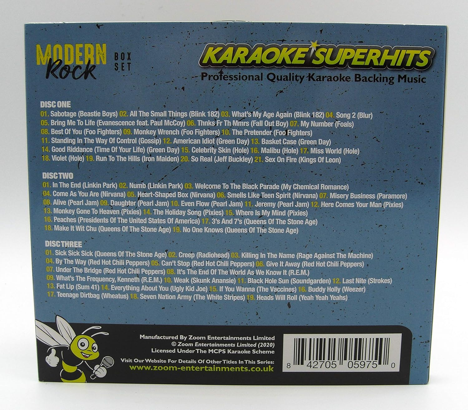 Zoom Karaoke CD+G - Modern Rock Superhits - Triple CD+G Karaoke Pack image number 4