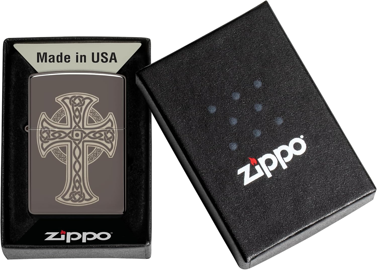 Zippo Celtic Cross Design Lighter - Multicolor image number 6