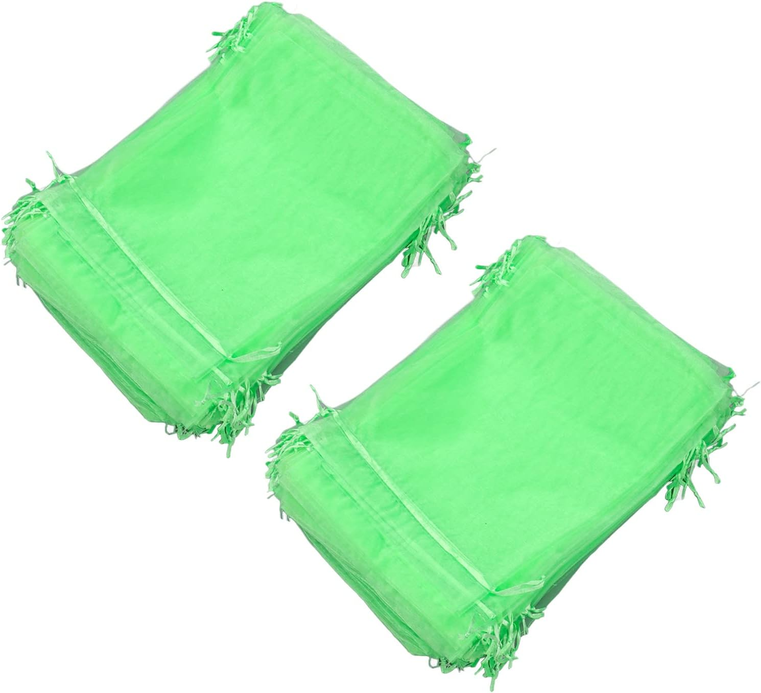 Jiawu 100PCS Fruit Protection Bags for Fruit Trees, Fruit Protection Netting Bags for Fruit Trees with Drawstring, Reusable Fruit Netting Bags for Protecting Fruits and Vegetables (20 * 30Cm)