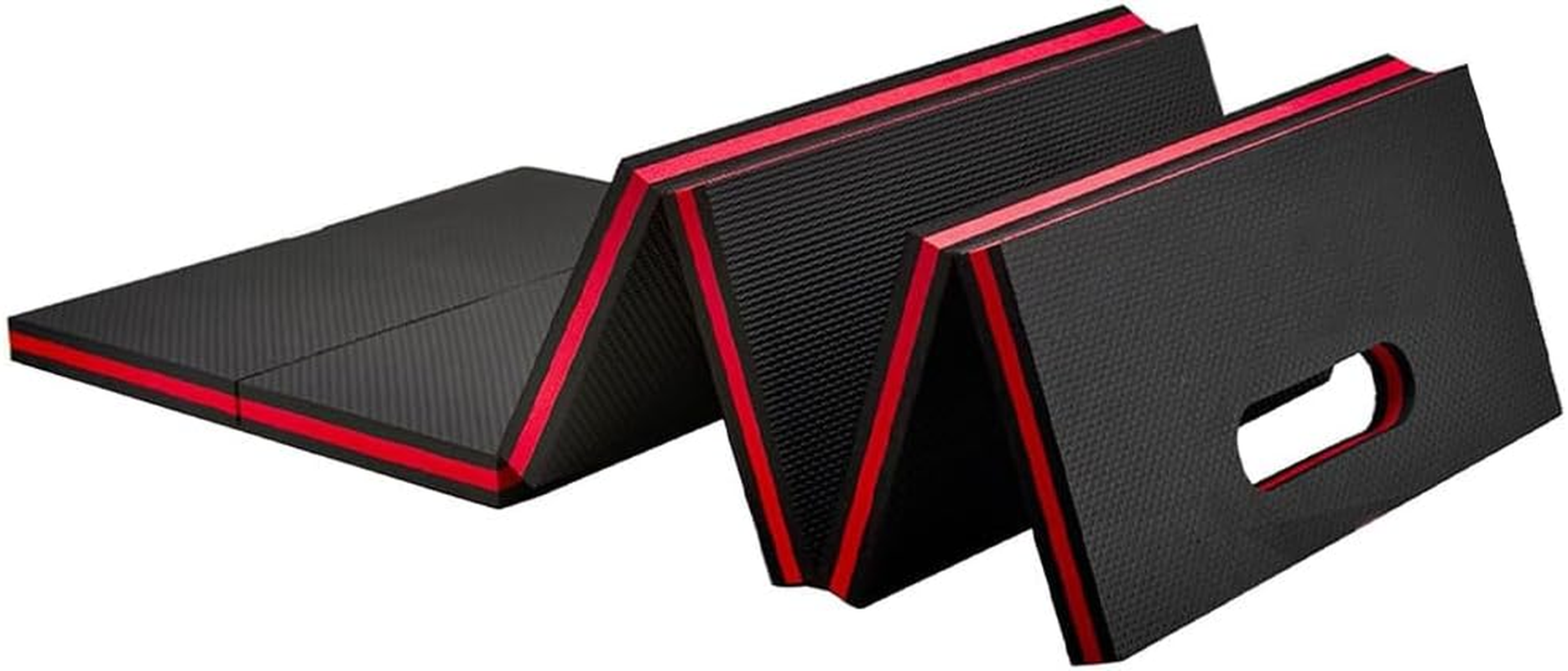 Car Repair Mat,Car Repair Creepers,Mechanic Repair Mat,For Car Repair,Easy to Storage and Use,For Working on the Ground Working,Foldable (Black and Red) image number 3