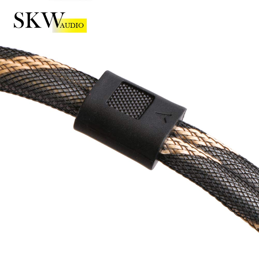 SKW Audiophiles Digital Stereo Audio Cable Coaxial Cable 2RCA Male to 2RCA Male Stereo Audio Y Cable for Hifi System Subwoofer Converter Adapter DJ Equipment TV Amplifier Speaker Home Theater - 3 Feet image number 6