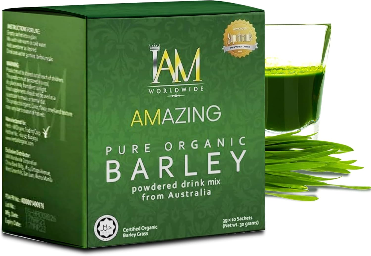 IAM Worldwide Amazing Pure Organic Barley 3 Boxes