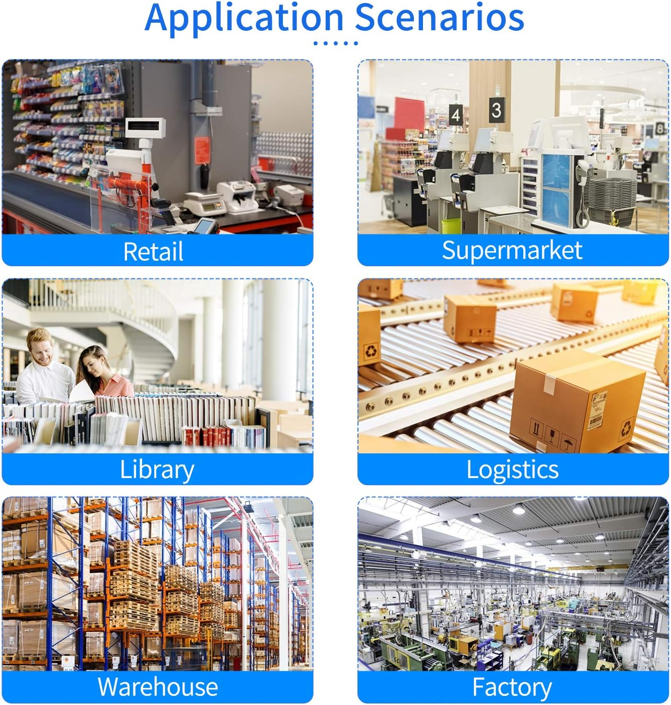 Eacam Barcode Scanner 1D/2D/QR Code Scanner High Speed Scanner 2.4G Wireless & USB Wired Bar Code Reader with Multi-Functional Base for Supermarket Retail Library Logistics Warehouse image number 6