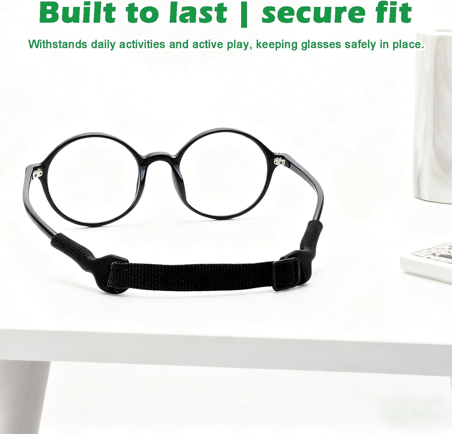 Jeyzuroa 5Pcs Sunglasses Strap Glasses Strap Adjustable Anti-Slip Eyeglass Holder Straps, Universal Fit for Men Women, for Sports & Daily Use, Fits All Frames (Reading/Sunglasses/Safety Goggles) image number 5