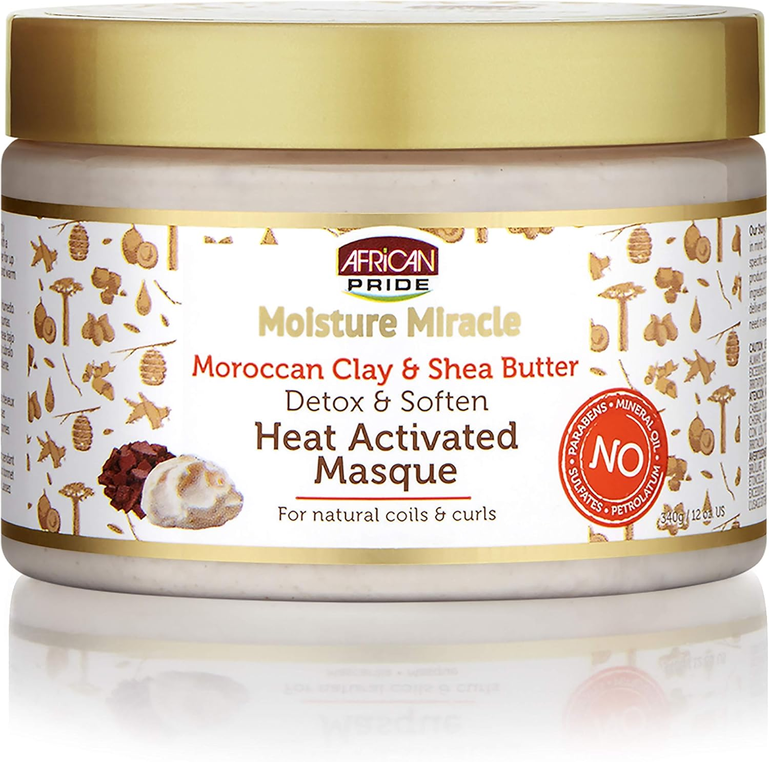 NEW AFRICAN PRIDE MOIST MIRACLE DETOX & SOFTEN HEAT ACTIVATED MASQUE 350Ml image number 2