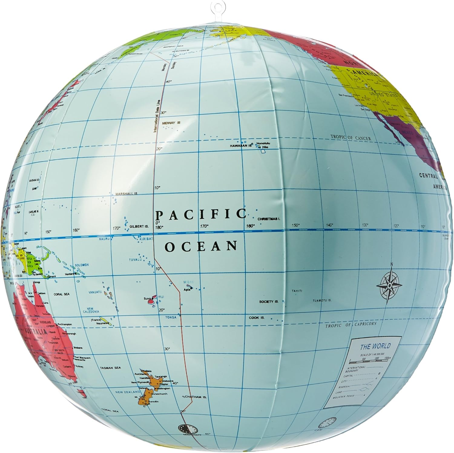 Learning Resources Inflatable 11 Inch Globe, Toy Globe, Detailed Educational Globe, Ages 6+ image number 4