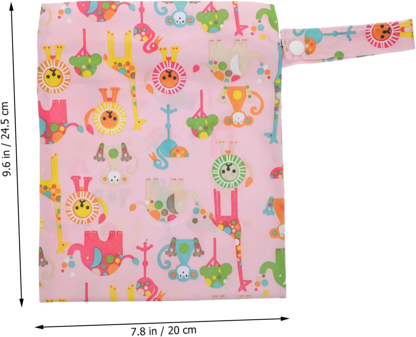 Ibasenice 3Pcs Hanging Diaper Bags Versatile Pouches for Wet and Dry Diapers Convenient Storage for Travel Nursery and Outdoor Use Mixed Styles image number 5