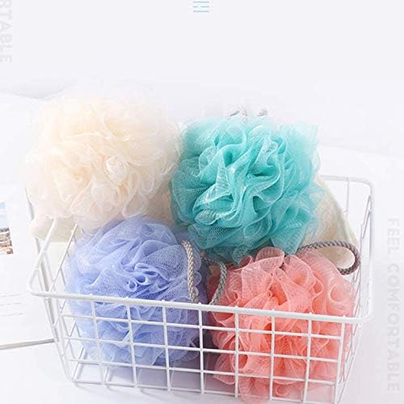 Aeyistry 2 Pcs Bath Sponge for Bathing Shower 30G/Pcs Body Scrubber Mesh Bath Dead Skin Removal Bathing Sponge, Shower Accessories(Color Random) image number 4