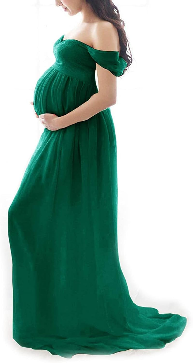 Overall Rompers for Women Photography Maternity Pregnants Ruffles Dress Sleeve Solid Women Short Props Maternity Dress Maternity Tight Dress image number 3