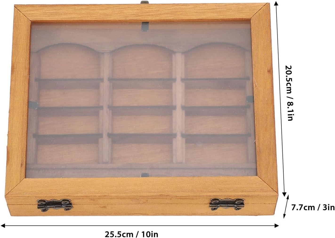 Jiawu Anxiety Bookshelf, Mini Wooden Book Box Display Case with 196 Books, Miniature Book Library Cabinet, Shake Away Your Anxiety, Desk Decor for Home, Living Room, Office image number 5