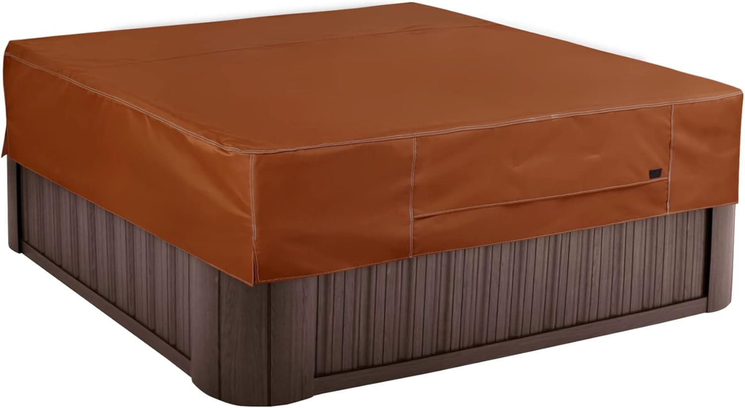 Nettypro Fade Resistant Hot Tub Cover Square 80 X 80 Inch Waterproof Outdoor SPA Cover Protector for Hot Tub, Black