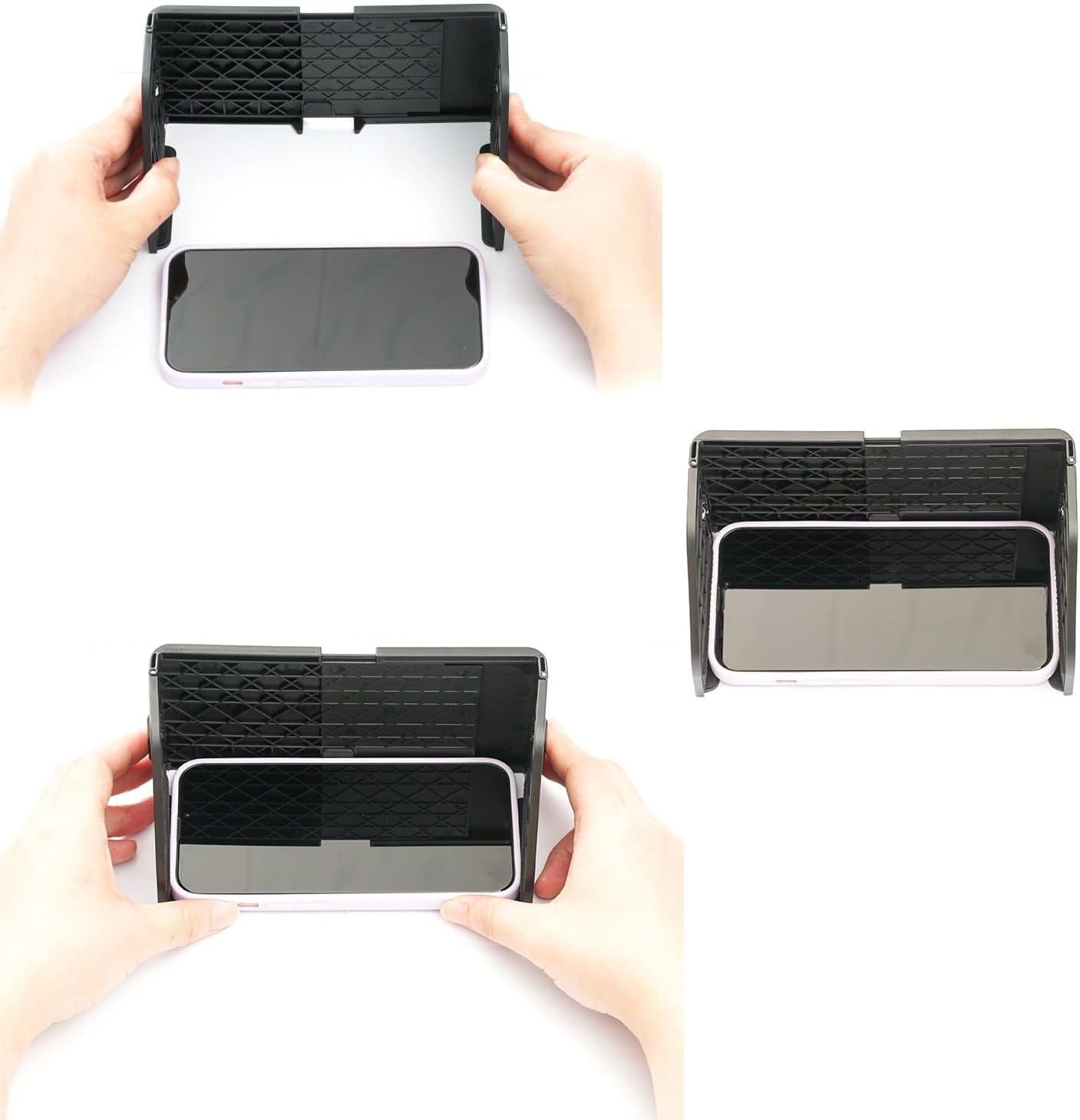 TFY Foldable Sun Shade Visor for Mobile Phones, Anti-Glare Hood, Sun Shield, Easy to Install, Stable and Secure Fit, Portable and Foldable Design