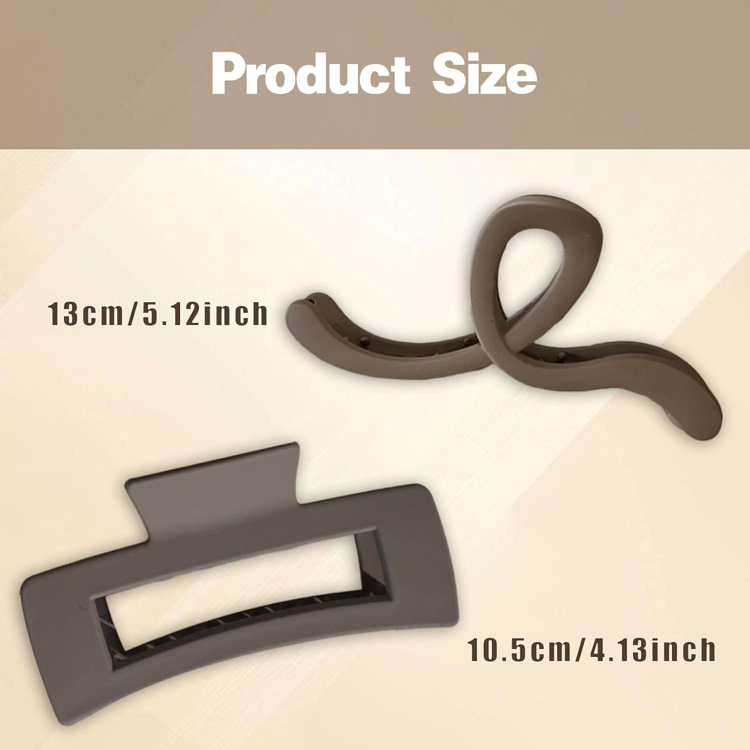 8Pcs Matte Hair Clips 4.33 Inch Hair Claw Clips Medium Women and Girls Hair Clips Versatile Commuter Rectangular Claw Clips Hairstyle Accessories Suitable for Women'S Thin and Medium Thick Curly Hair image number 4