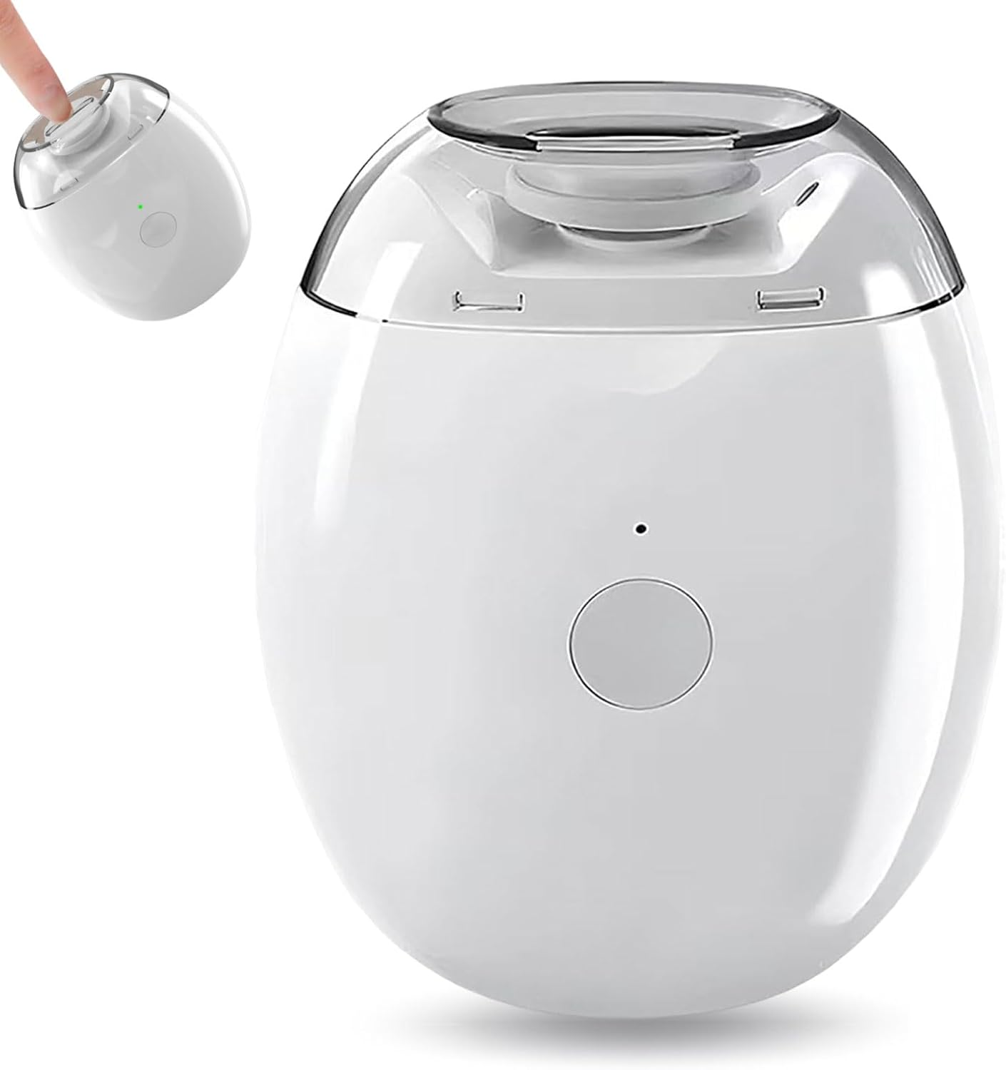 Universal Automatic Fingernail Grinder, Electric Nail Clipper with LED Light, Portable and Light Quiet, Filing Tool for Grooming Home Use Convenient Travel Nail Care (2 PCS)