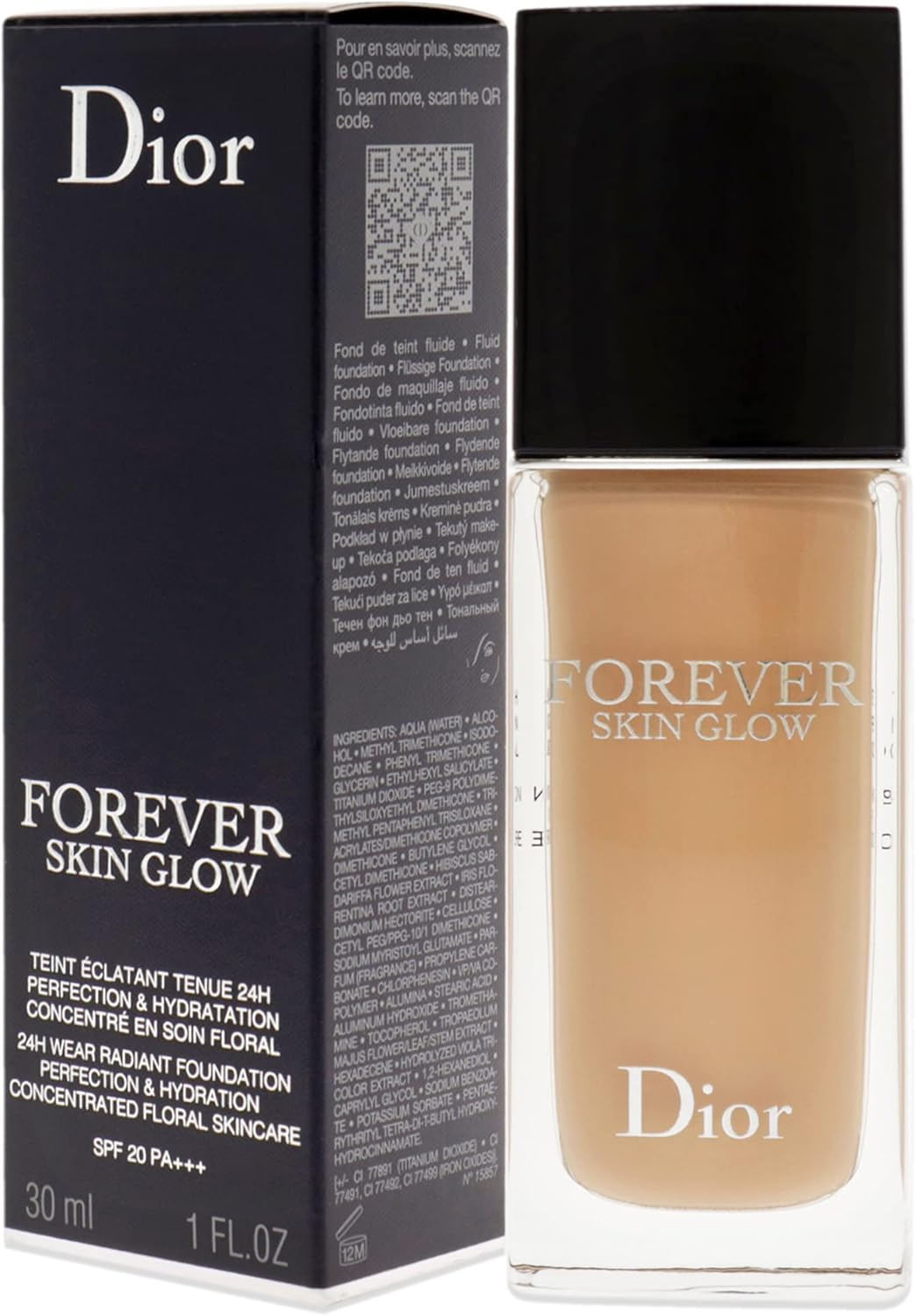 Christian Dior Dior Forever Skin Glow Foundation SPF 20-3WP Warm Peach Glow for Women 1 Oz Foundation - 20-3Wp Warm Peach image number 3