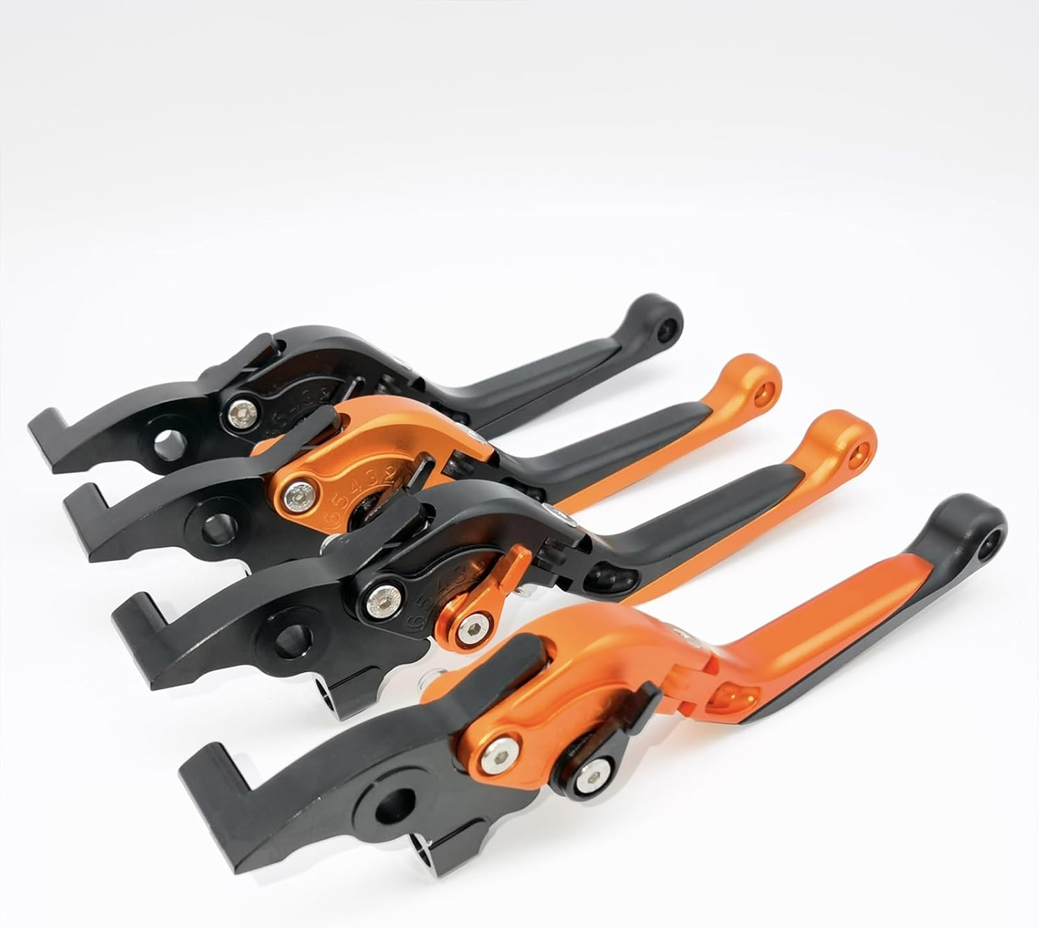 Generic Compatible with KTM Duke 125 200 250 390 RC125 RC200 RC390 Brake Clutch Lever CNC Aluminum Extendable Adjustable Levers Accessories (Black `Black) image number 2