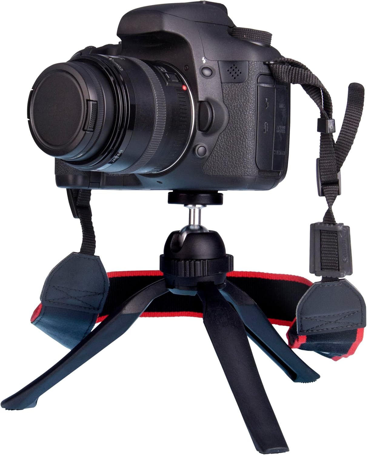 Table Top Foldable Tripod Adjustable Ball Joint for Camera, Video Camcorder, Mobile Phone, Action Cameras - Iphone/Android, Suitable for Selfie/Video Recording/Video/Live image number 1