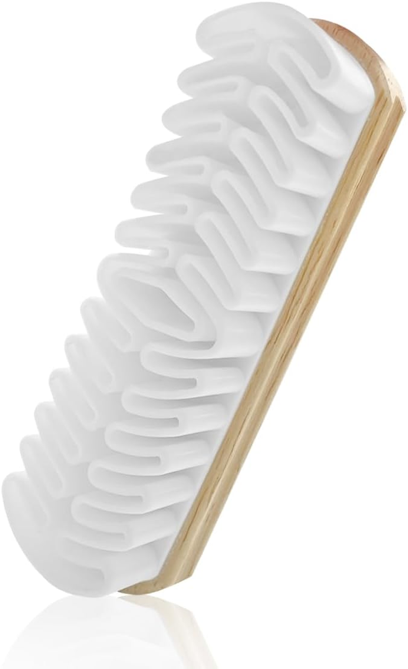 Suede Cleaning Shoe Brush, Nubuck Wood Brush for Jackets, Furniture, Boots (Brown)