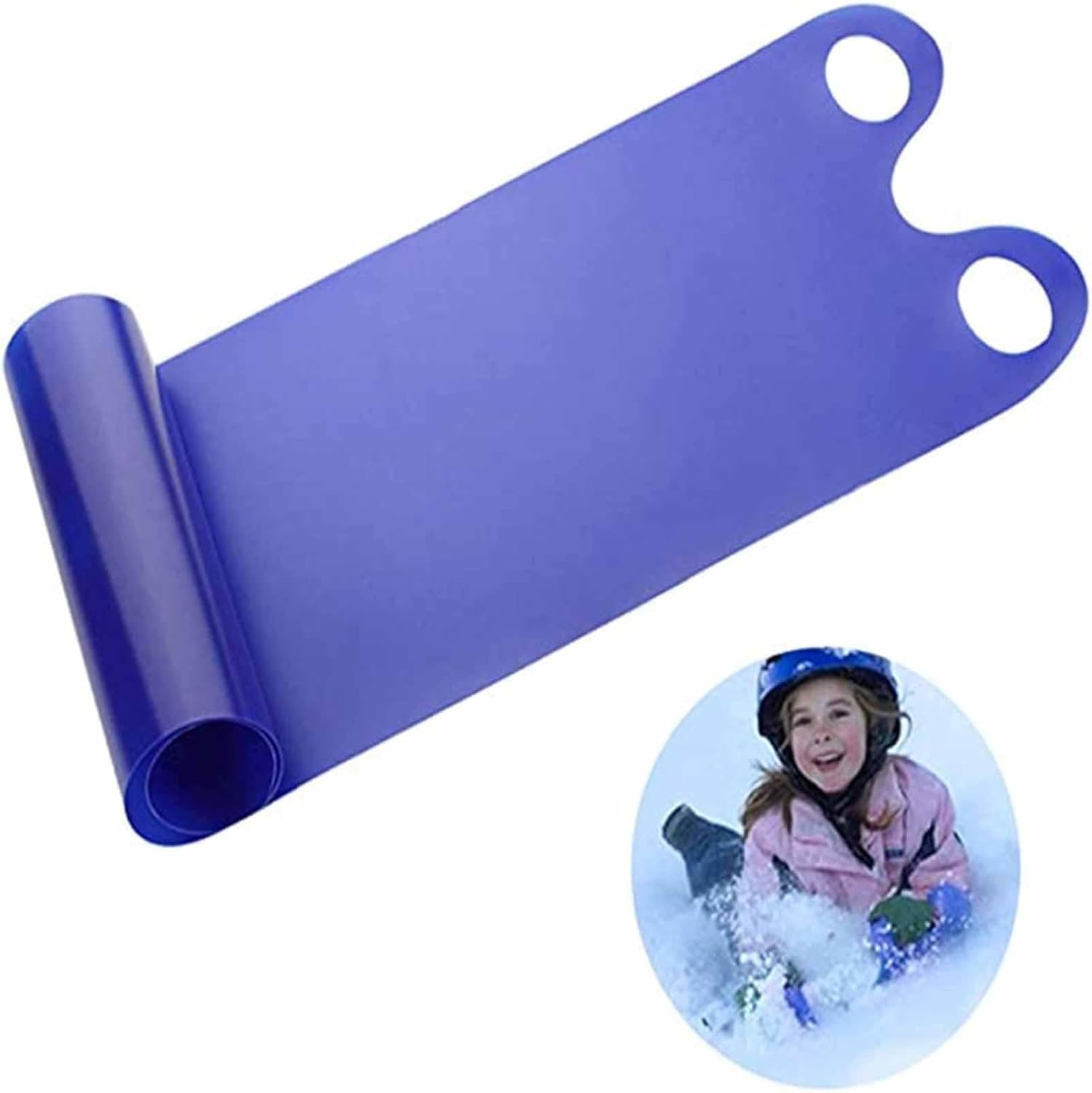 Sand Sled - Roll-Up Snow Sled Flying Carpet,Outdoor Snow Slider Mat with Handles, Snowboard Sled for Snow Grass and Sand Boarding image number 3