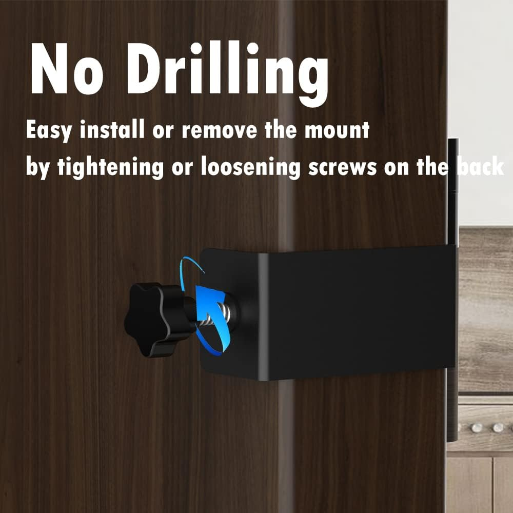 IRONA Anti-Theft Ring Video Doorbell Mount, No-Drill Mounting Bracket for Ring Doorbell,Waterproof Bracket for Ring&Blink Video Doorbell, Easy Installation, Black image number 6
