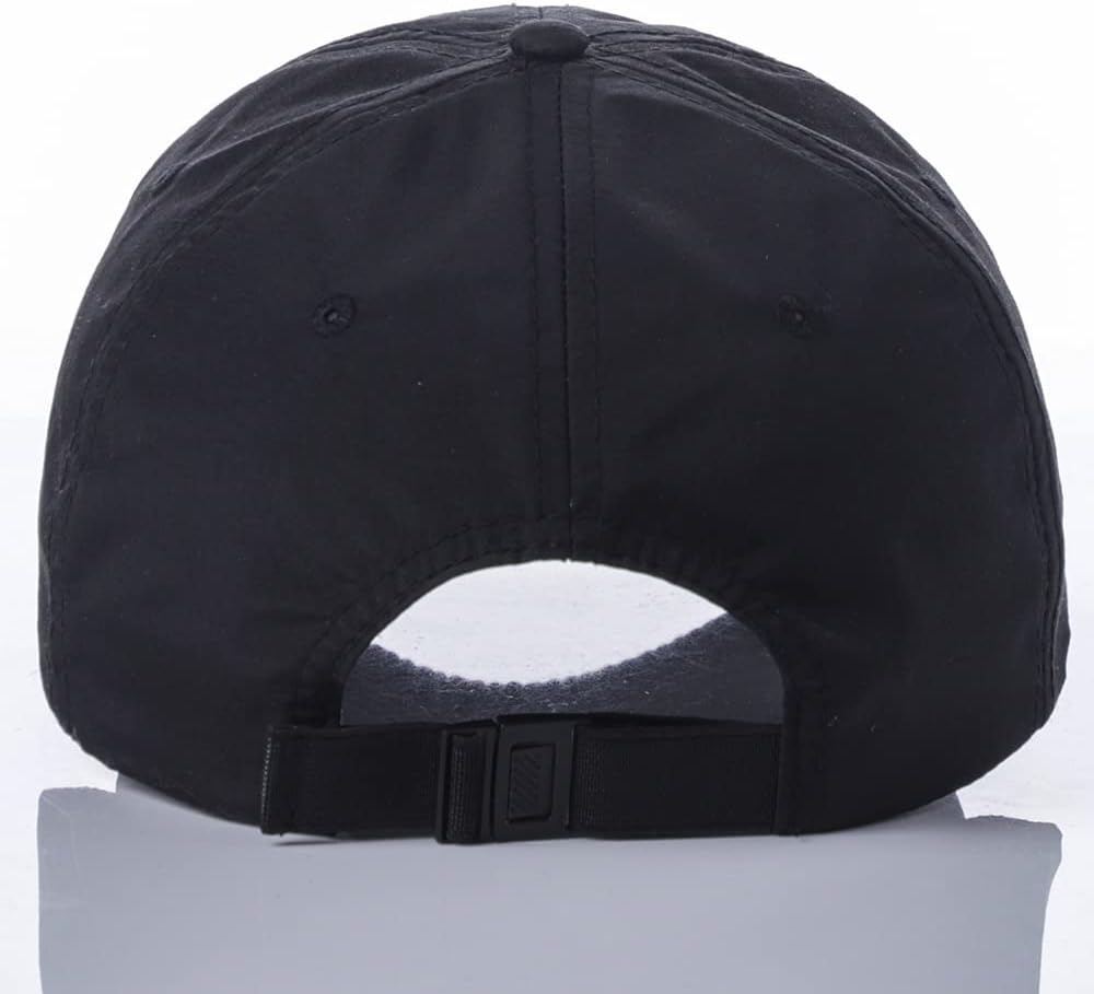 TOPTIE Mens Outdoor Quick-Dry Baseball Cap,Breathable Sport Hat with Adjustable Elastic Strap - Dark Grey image number 5