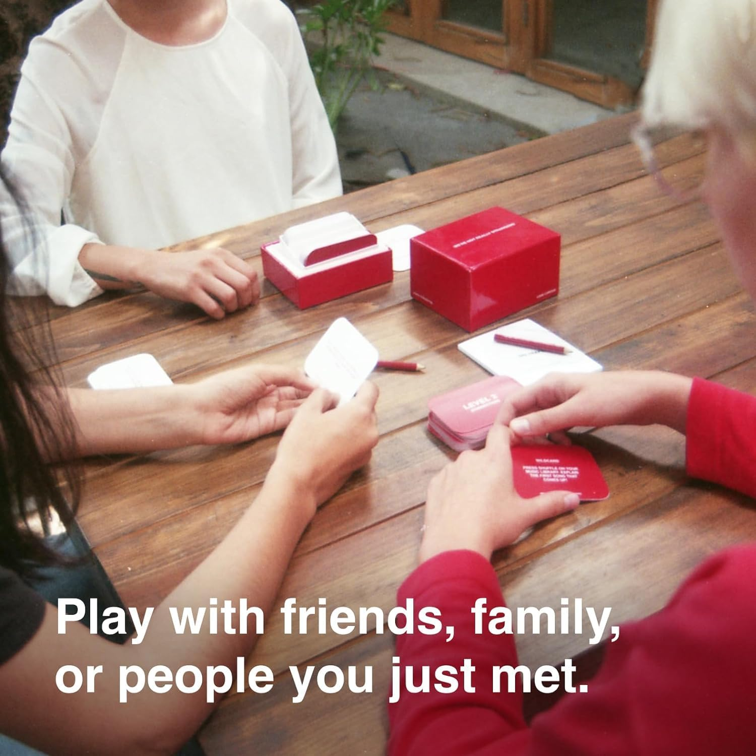 AJS We'Re Not Really Strangers Card Game for Meaningful Connections Portable Travel and Family Fun Game