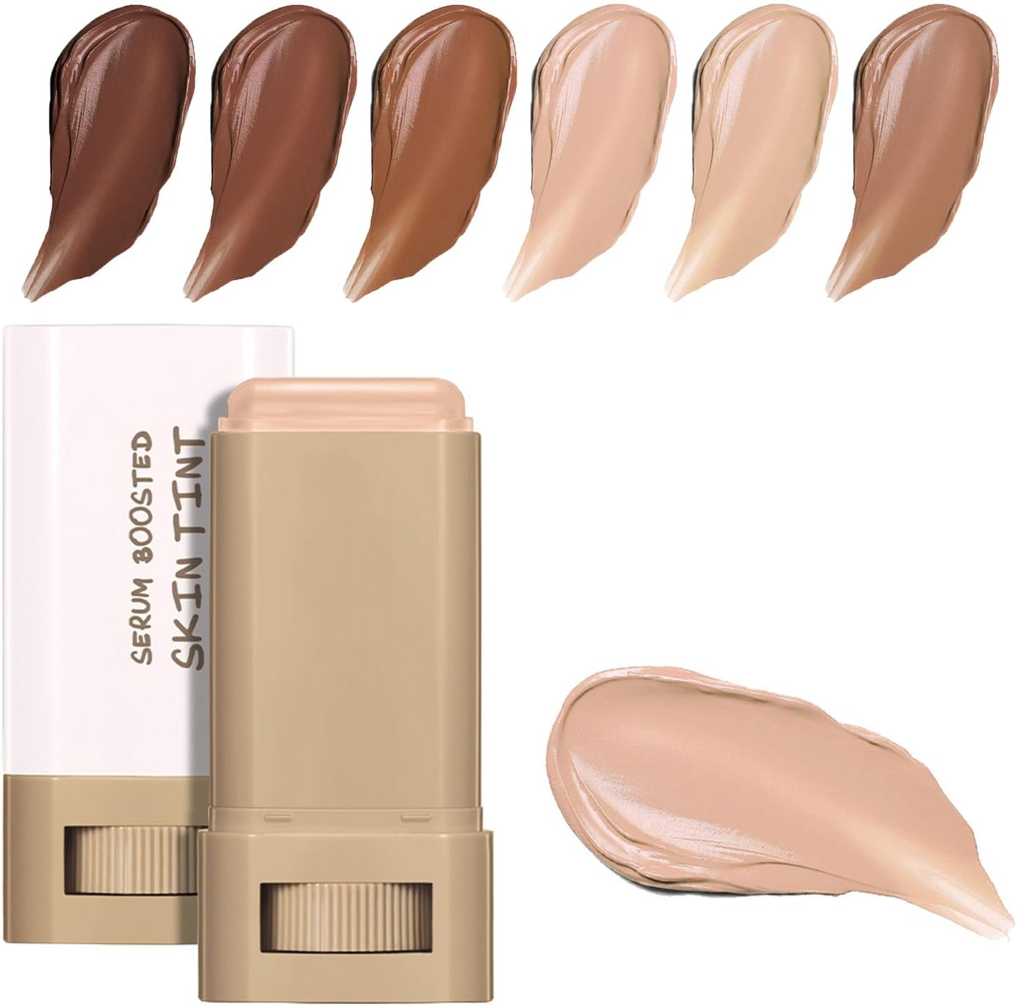Serum Boosted Hydration Beauty Balm, Beauty Balm Serum Boosted Skin Tint, Skin Tint Stick, Foundation Face Stick for Women Hydrates (05#) image number 6