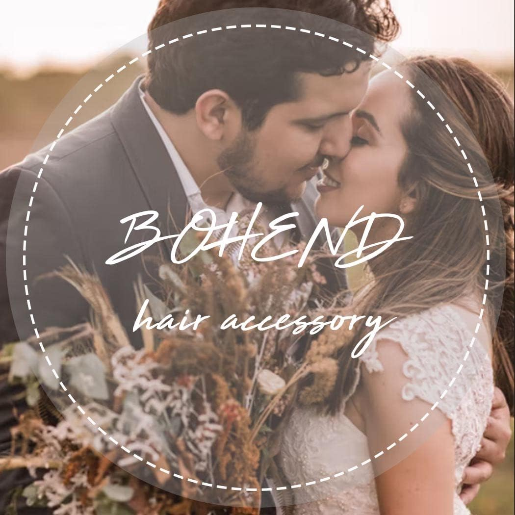 Bohend Rhinestone Hair Comb Crystal Hairpieces Bridal Hair Accessories for Women and Girls (6) image number 5