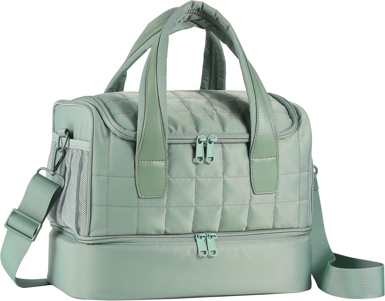 GR69N Nail Polish Organizer Case,Nail Storage Organizer Holds Nail Lamp & 50 Bottles Nail Polish,Travel Nail Tech Case,Nail Kit Organizer Bag Fits Nail Supplies & Manicure Tools,Pink (Patented)