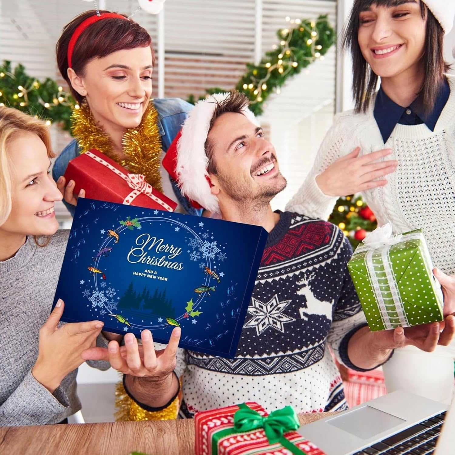 Fishing Advent Calendar for Adult Men Teen Boys, 2024 Fishing Lure Christmas, 24 Days Topwater Lures Fishing Spoons Minnow Popper Crankbait for Fishing Lovers Father Boyfriend Brother - Set 2 image number 4