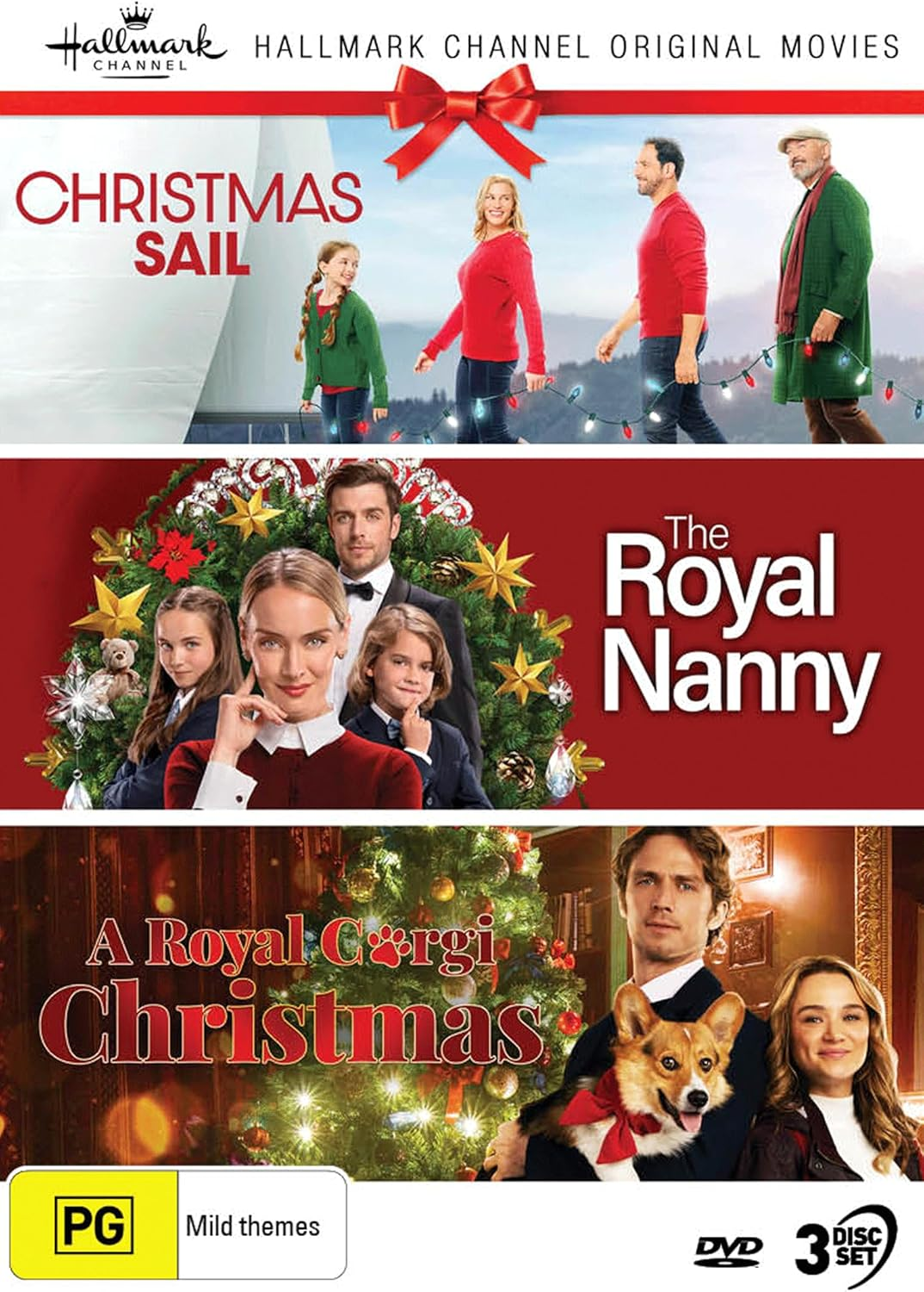 Hallmark Christmas 3 Film Collection (Christmas Sail/The Royal Nanny/A Royal Corgi Christmas)
