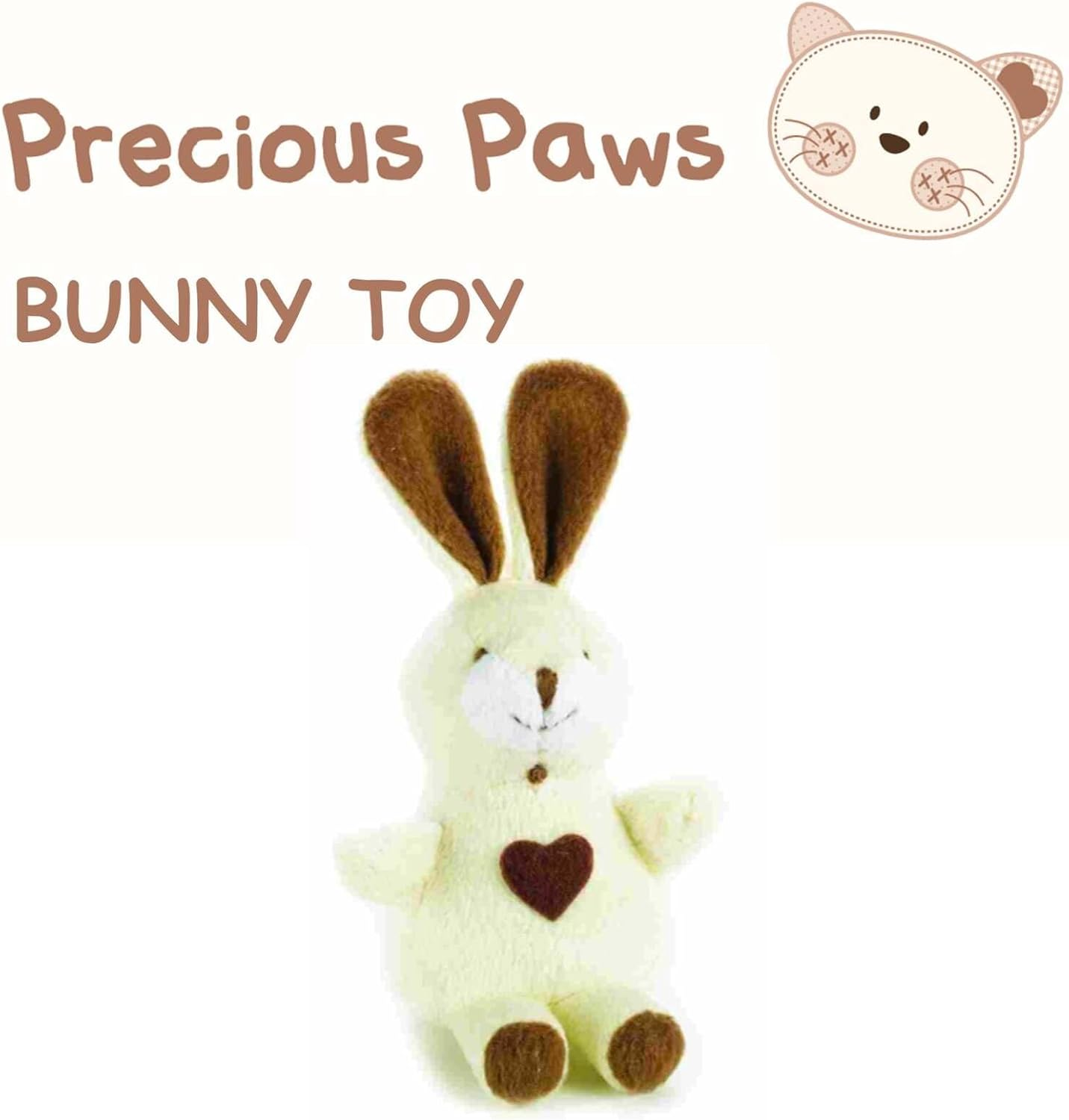 Petface Precious Paws Bunny Kitten Toy image number 2