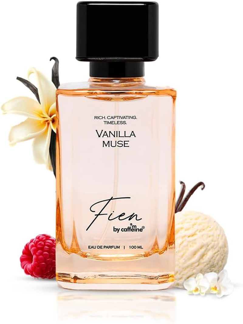 FIEN Perfume Vanilla Muse Perfume for Women | Sweet Vanilla Fragrance | 12 Hrs Long Lasting Eau De Parfum with Hazelnut, Peony, Vanilla Bean | Mcaffeine Perfume | Valentine Gift | Solid Premium image number 6